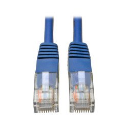 Cable Ethernet (UTP) Moldeado Cat5e 350 MHz (RJ45 M/M), PoE, Azul, 1.22 m [4 pies], 4 pies (1,2 m) de Tripp Lite Los cables de