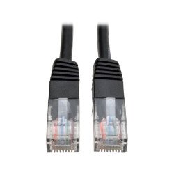 Cable Patch de Red Moldeado Snagless Cat5 Cat5e UTP RJ45 M/M Negro de 30.5 m [100 pies], Categoría 5, 350 MHz/1 Gbps, 30.5 me