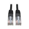 Cable Patch de Red Moldeado Snagless Cat5 Cat5e UTP RJ45 M/M Negro de 30.5 m [100 pies], Categoría 5, 350 MHz/1 Gbps, 30.5 me