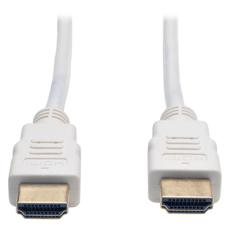 Cable HDMI de Alta Velocidad (M/M), 4K, Conectores de Alta Sujeción, Blanco, 1.83 m [6 pies], El Cable HDMI de Alta Velocidad
