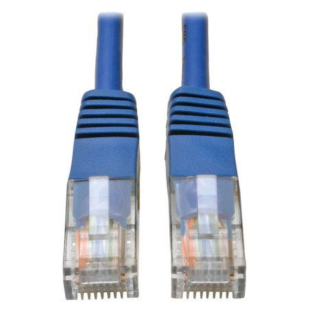 Cable Patch de Red Moldeado Snagless Cat5 Cat5e UTP RJ45 M/M Azul de 9.14 m [30 pies], Categoría 5, 350 MHz/1 Gbps, 9.14 metr
