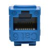 Conector Módulo Keystone Jack RJ45 Estilo Punch Down 110 Cat6/Cat5e Azul, 1 x RJ-45 Hembra Network, Azul