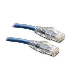 Cable Ethernet UTP Snagless de Conductor Sólido Cat6 Gigabit (RJ45 M/M), PoE, Azul, 30.5 m [100 pies], Los cables de conexión c
