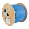 Cable a Granel PVC CMR Sin Blindaje Cat6a 10G con Núcleo Sólido, Azul, 305 m [1000 pies]