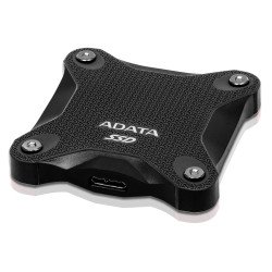 SSD Externo ADATA 1TB. USB 3.2 Gen2, Velocidad de transferencia de hasta 520 MB/s, resistente a impactos grado MIL-STD Color NEG