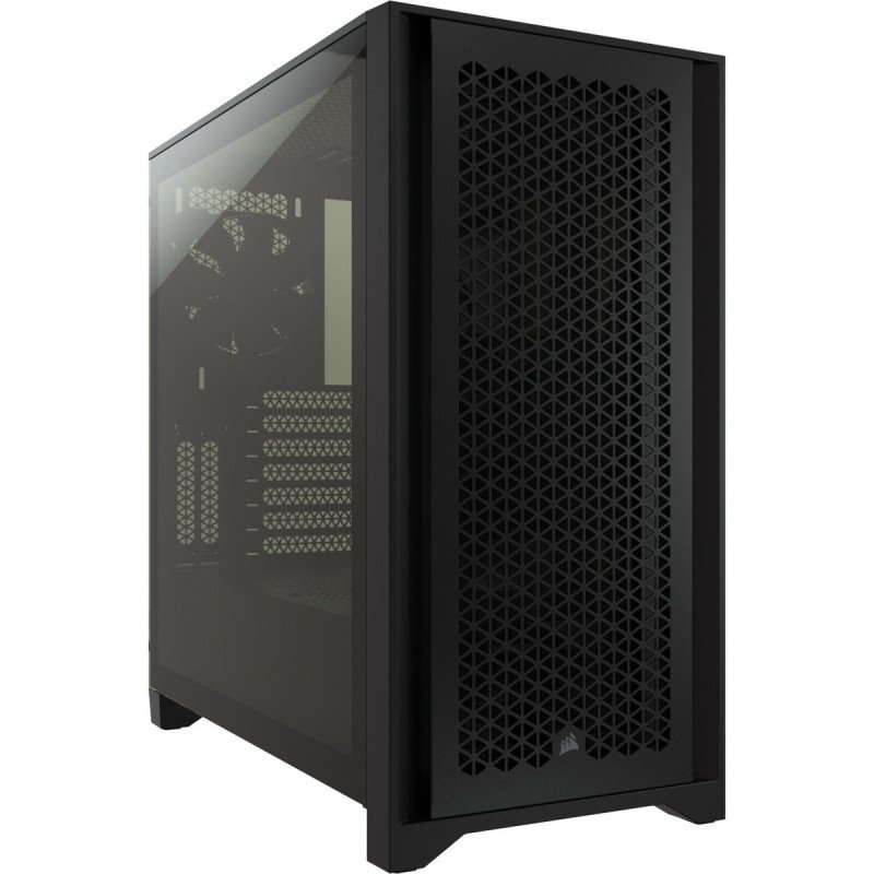 Gabinete Corsair airflow 4000d, negro, media torre, ATX, cristal templ