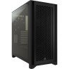 Gabinete Corsair airflow 4000d, negro, media torre, ATX, cristal templ