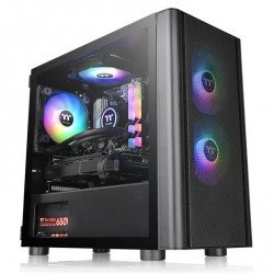 Gabinete THERMALTAKE CA-1R1-00S1WN-02, V150 Tempered Glass ARGB Breeze