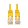 Cable Patch de Red Moldeado Snagless Cat5 Cat5e UTP RJ45 M/M Amarillo de 1.83 m [6 pies], Categoría 5, 350 MHz/1 Gbps, 1.83 metr