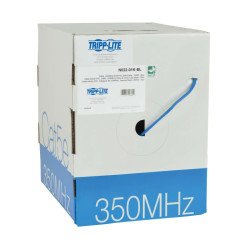 Cable Ethernet a Granel de PVC (UTP) con Núcleo Sólido Cat5e 350 MHz, Azul, 304.8 m [1000 pies], TAA, El Cable a Granel de PVC c