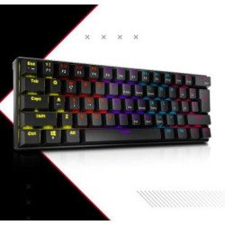 Teclado GAMING XPG SUMMONER MINI - Switch OUTEMU BLUE. Con iluminación RGB, en español. NEGRO. SUMMONERMINI61BL-BKCES