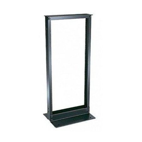 Rack North System 2 postes a 19 pulgadas, 4 pies, aluminio pintado color negro