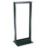 Rack North System 2 postes a 19 pulgadas, 4 pies, aluminio pintado color negro