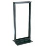 Rack North System 2 postes a 19 pulgadas, 4 pies, aluminio pintado color negro