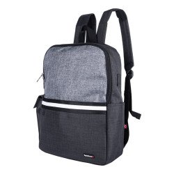 BACKPACK GLAD-B NEGRO TZ21LBP01-B PARA LAPTOP DE HASTA 15.6 PULG. CON BOLSA AL FRENTE