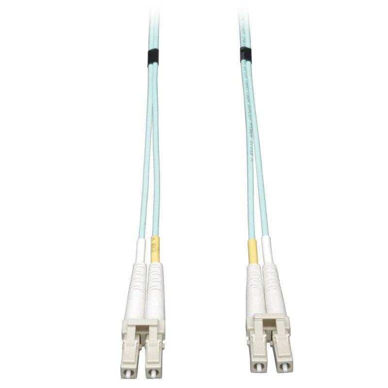 Cable Patch de Fibra Dúplex Multimodo 50/125 OM3 LSZH de 10Gb (LC/LC) de 20M [65 pies], Aguamarina, Tripp Lite presenta sus nuev