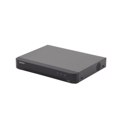DVR 4 megapixel, 4 canales TurboHD + 2 canales IP, 1 bahía de disco duro, audio por coaxitron, evita falsas alarmas, salida de v