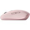 Mouse Logitech MX Anywhere 3S, Diestro, Laser, RF inalámbrico + bluetooth, 8000 DPI, Rosa