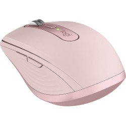 Mouse Logitech MX Anywhere 3S, Diestro, Laser, RF inalámbrico + bluetooth, 8000 DPI, Rosa