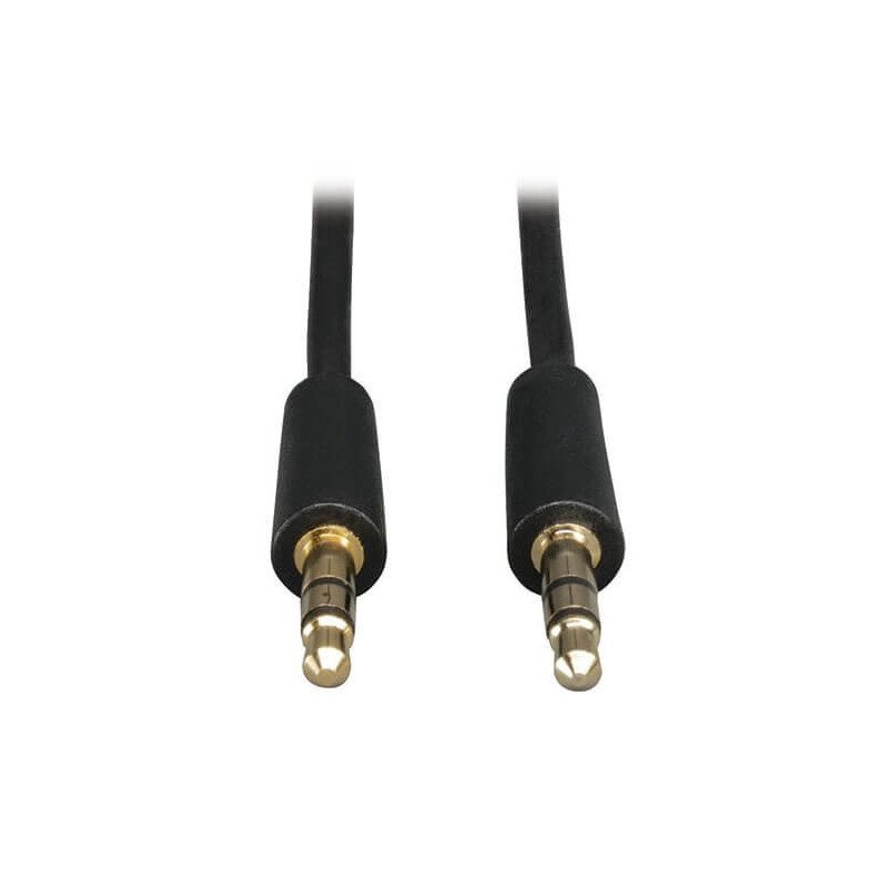 Cable de Audio Mini Estéreo de 3.5 mm para Micrófonos, Bocinas y Audífonos (M/M), 3.66 m [12 pies], Cable de Audio Mini Estéreo