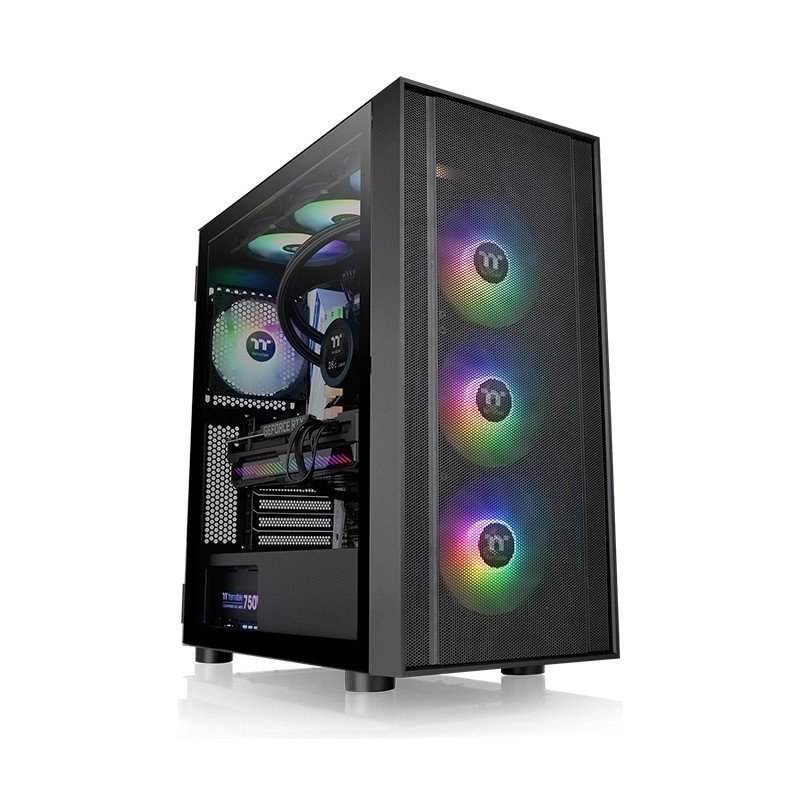 Gabinete THERMALTAKE H570 TG Black CA-1T9-00M1WN-00, H570 TG ARGB mid-