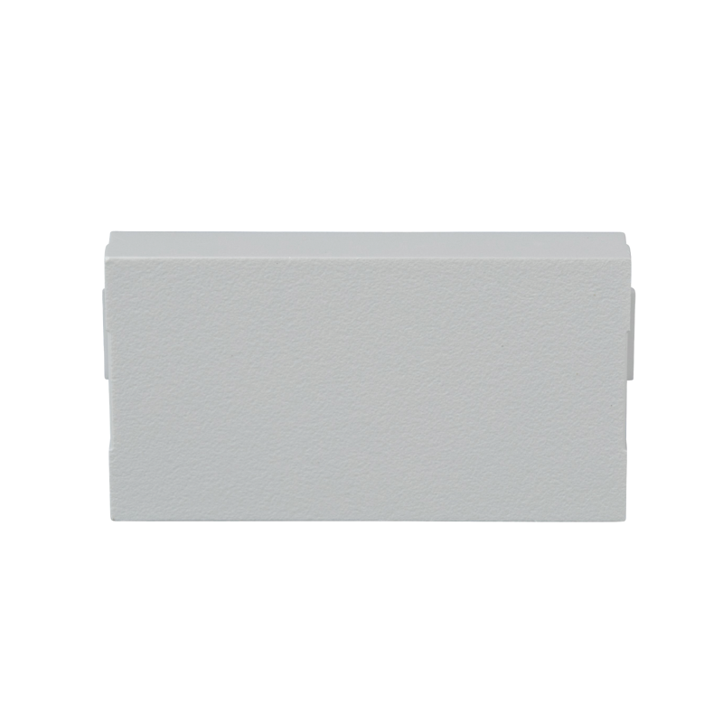 Inserto ciego para placa doble horizontal blanco