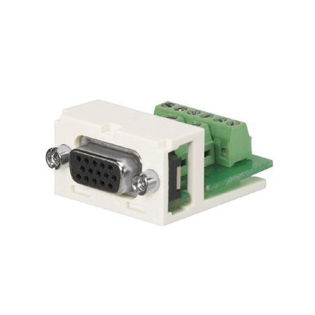 Conector d-sub 15 pin hd blanco