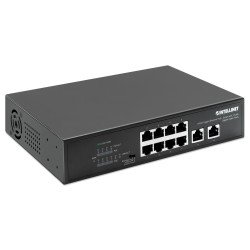 PoE Switch GB  8 ptos 32W/pto, 120W, + 2 RJ45