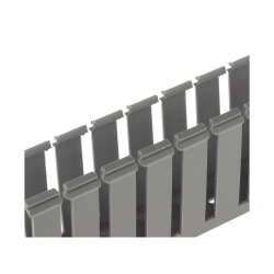 Ducto ranurado 3"x3" gris