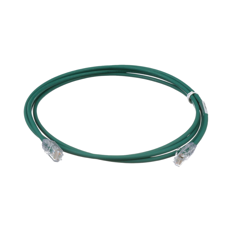 Patch cord 28awg cat.6a (7ft) cm/lszh verde