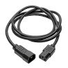 Cable estándar Tripp-Lite P004-006 de alimentación de extensión de alimentación para computadora, 10a, 18AWG (IEC-320-c14 a iec-