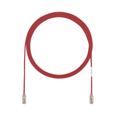 Patch cord utp (1) ft rojo cat 6 calibre 28 AWG
