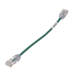 Patch cord delgado cat. 6 (8 in) verde