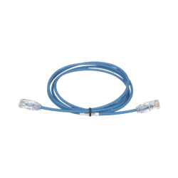 Patch cord cat. 6, 28 AWG, (12ft) azul