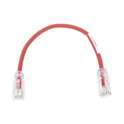 Patch cord cat 6a (8inch) 28 AWG rojo