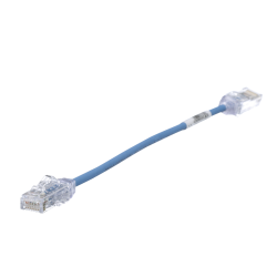 Patch cord cat. 6, 28 AWG, 0.2 mt. Azul