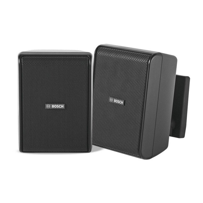 PAR DE ALTAVOZ DE PARED 4" 15W 70/100V COLOR NEGRO
