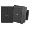 PAR DE ALTAVOZ DE PARED 4" 15W 70/100V COLOR NEGRO