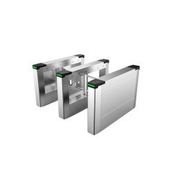 Swing Barrier (Barrera Medio Cuerpo) Derecha, Servo Motor, 12 Pares IR, 20-60 Personas por Minuto/Apertura ajustable 0.5s-1.6s,