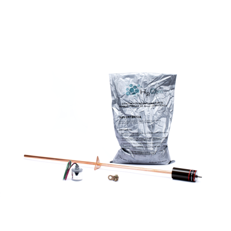 Kit de tierra física con supresor de descargas atmosféricas en cd
