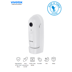 Cámara IP Panorámica para interior, 2 Megapixeles, WDR Pro, Visión 180