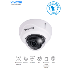 Cámara IP domo Exterior Antivandalica, 5 Megapixeles, Reconocimiento F