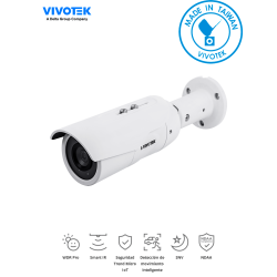 Cámara IP bullet exterior 5 Megapixeles, H265, Lente fijo 3.6mm, WDR P