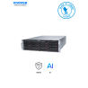 Grabador NVR 64 canales, 16 bahías, VSS Pro integrado, Deep Search, Salida HDMI, Doble fuente de energía, 512Mbps, Expandible a