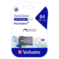 Memoria USB Verbatim Flash 64GB SeaGlass Color Gris