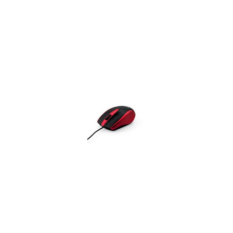Mouse Óptico Verbatim con Cable Color Negro-Rojo Mouse Óptico Verbatim con Cable Color Negro-Rojo