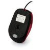 Mouse Óptico Verbatim con Cable Color Negro-Rojo Mouse Óptico Verbatim con Cable Color Negro-Rojo