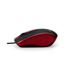 Mouse Óptico Verbatim con Cable Color Negro-Rojo