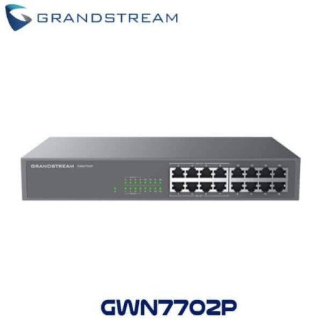 Switch No Administrable de 16 puertos Gigabit con 8 puertos Poe hasta 138W de salida compatible con GWN Cloud, carcasa metálica