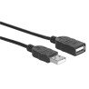 308519 Cable USB-A V2.0 Ext. 0.9M Negro